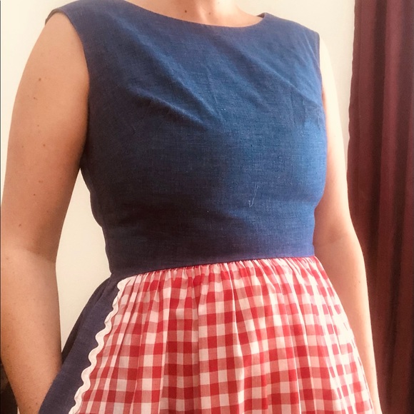 Vintage picnic blanket dress - Picture 2 of 7